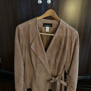 Jones New York Women's Tan Suede Blazer